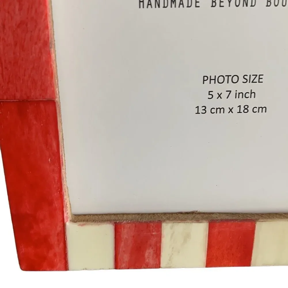 Handmade 5x7 American Flag Mosaic Frame Patriotic Decor